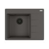 Franke Centro CNG 611-62 TL Zlewozmywak granitowy jednokomorowy 62x50 cm prawy łupkowy szary/czarny mat 114.0738.004