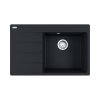 Franke Centro CNG 611-78 TL Fragranit+ Zlewozmywak granitowy jednokomorowy 78x50 cm lewy czarny mat 114.0633.138