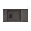 Franke Fresno FSG 611-88 Zlewozmywak granitowy jednokomorowy 87,7x49,5 cm łupkowy szary/czarny mat 114.0738.000