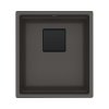 Franke Kanon KNG 110-37 Zlewozmywak granitowy jednokomorowy 46x41 cm łupkowy szary/czarny mat 125.0737.900
