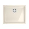 Franke KubusX KXK 110-51 Zlewozmywak ceramiczny jednokomorowy 54,5x45,4 cm kremowy 126.0738.291