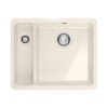 Franke KubusX KXK 160-37-12 Zlewozmywak ceramiczny półtorakomorowy 54,5x45,4 cm kremowy 126.0738.299