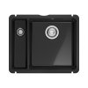 Franke KubusX KXK 160-37-12 Zlewozmywak ceramiczny półtorakomorowy 54,5x45,4 cm onyx 126.0738.300