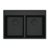 Franke Maris MRG 620-35-35 Zlewozmywak granitowy dwukomorowy 76x51 cm czarny mat 114.0693.518