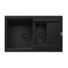 Franke Maris MRG 651-78 Zlewozmywak granitowy półtorakomorowy 78x51 cm czarny mat 114.0693.532