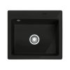 Franke Mythos MTK 610-58 Zlewozmywak ceramiczny jednokomorowy 58x51 cm czarny mat 124.0442.552