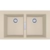Franke Sirius 2.0 S2D 620-86 Zlewozmywak kompozytowy dwukomorowy 86x50 cm  beżowy 143.0671.692