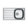 Franke Spark SKN 611-78/44 Zlewozmywak stalowy jednokomorowy 78x43,5 cm stal len 101.0712.226