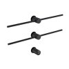 Galatea Balance Grzejnik elektryczny podtynkowy 86x36 cm czarny mat GDS016MB