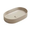 Galatea Design Bujur Umywalka nablatowa 60x38 cm beżowy mat GD78330DTMC
