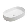 Galatea Design Bujur Umywalka nablatowa 60x38 cm biały mat GD78330DTMW