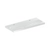Geberit Acanto Umywalka wisząca lub meblowa 120x48 cm podwójna bez przelewu biały z powłoką KeraTect 501.880.00.6
