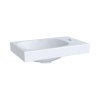 Geberit Acanto Umywalka wisząca lub meblowa 40x25 cm z otworem na baterię z prawej strony bez przelewu biały z powłoką KeraTect 500.635.01.8