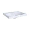 Geberit Acanto Umywalka wisząca lub meblowa 60x48 cm z otworem na baterię z przelewem biały z powłoką KeraTect 500.620.01.8