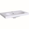 Geberit Acanto Umywalka wisząca lub meblowa z półką 75x42,2 cm z otworem na baterię biała 500.632.01.2