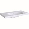 Geberit Acanto Umywalka wisząca lub meblowa z półką 90x48,2 cm z otworem na baterię biała 500.623.01.2