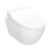 Geberit AquaClean Tuma Comfort Zestaw Toaleta WC myjąca Rimfree bez kołnierza + deska wolnoopadająca biały z powłoką KeraTect 146.292.11.1