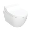 Geberit AquaClean Tuma Comfort Zestaw Toaleta WC myjąca  bez kołnierza + deska wolnoopadająca biały z powloką KeraTect/szkło białe 146.290.SI.1