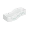 Geberit Bambini Umywalka wisząca 90x39 cm dziecięca podwójna biały alpin/zielony/jasnozielony mat 502.973.79.1