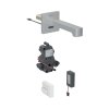 Geberit Brenta Bateria umywalkowa bezdotykowa podtynkowa zasilanie bateryjne z mieszaczem 17 cm imitacja stali nierdzewnej/szczotkowany powlekany easy-to-clean 116.274.SN.1
