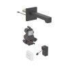 Geberit Brenta Bateria umywalkowa bezdotykowa podtynkowa zasilanie sieciowe bez mieszacza 17 cm czarny mat z powłoką easy-to-clean 116.271.14.1