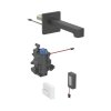 Geberit Brenta Bateria umywalkowa termostatyczna bezdotykowa podtynkowa zasilanie bateryjne 22 cm czarny mat z powłoką easy-to-clean 116.298.14.1