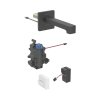 Geberit Brenta Bateria umywalkowa termostatyczna bezdotykowa podtynkowa zasilanie sieciowe 22 cm czarny mat z powłoką easy-to-clean 116.297.14.1