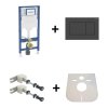 Geberit Duofix DuoFresh Sigma Zestaw Stelaż do WC H112 + kostkarka antracytowy + wsporniki + mata 111.320.00.6+115.883.16.1+111.815.00.1+LEMATA
