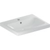 Geberit iCon Light Umywalka wpuszczana w blat 60x48 cm z otworem na baterię z przelewem biała 501.847.00.1