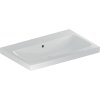 Geberit iCon Light Umywalka wpuszczana w blat 75x48 cm bez otworu na baterię z przelewem biała 501.848.00.3