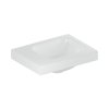 Geberit iCon Light Umywalka meblowa 38x28 cm bez otworu na baterię prawa biała z powłoką KeraTect 501.831.00.4