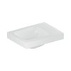 Geberit iCon Light Umywalka meblowa 38x28 cm bez otworu na baterię lewa biała z powłoką KeraTect 501.830.00.4