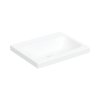 Geberit iCon Umywalka nablatowa 60x48 cm bez otworu na baterię bez przelewu biały z powłoką KeraTect 501.847.00.8