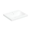Geberit iCon Umywalka nablatowa 60x48 cm z otworem na baterię z przelewem biały z powłoką KeraTect 501.847.00.2