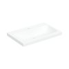 Geberit iCon Umywalka nablatowa 75x48 cm z otworem na baterię bez przelewu biały z powłoką KeraTect 501.848.00.6