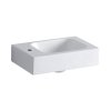 Geberit iCon Umywalka wisząca 38x28 cm z otworem na baterię z lewej strony biały z powłoką KeraTect 124836600