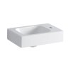 Geberit iCon Umywalka wisząca 38x28 cm z otworem na baterię z prawej strony biały z powłoką KeraTect 124736600