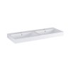 Geberit iCon Umywalka wisząca lub meblowa 120x48,5 cm podwójna biały z powłoką KeraTect 124120600