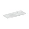 Geberit iCon Umywalka wisząca lub meblowa 120x48 cm z otworem na baterię z przelewem biały z powłoką KeraTect 501.838.00.2