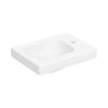 Geberit iCon Umywalka wisząca lub meblowa 38x28 cm z otworem na baterię z prawej strony bez przelewu biały mat 501.830.JT.1