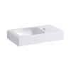 Geberit iCon Umywalka wisząca lub meblowa 53x31 cm z otworem na baterię z prawej strony biały z powłoką KeraTect 124053600