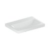 Geberit iCon Umywalka wisząca lub meblowa 60x42 cm bez otworu na baterię bez przelewu biały z powłoką KeraTect 501.841.00.8