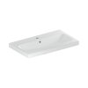 Geberit iCon Umywalka wisząca lub meblowa 75x42 cm z otworem na baterię z przelewem biały z powłoką KeraTect 501.842.00.2