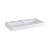 Geberit iCon Umywalka wisząca lub meblowa 90x48,5 cm z otworem na baterię z przelewem biały z powłoką KeraTect 124090600