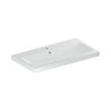 Geberit iCon Umywalka wisząca lub meblowa 90x48 cm z otworem na baterię z przelewem biały z powłoką KeraTect 501.836.00.2