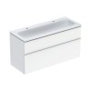 Geberit iCon Zestaw szafka podumywalkowa + umywalka meblowa 120x48x63 cm biały z powłoką KeraTect/biały lakierowany na wysoki połysk/biały mat powlekany proszkowo 502.334.01.1