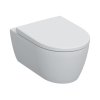 Geberit iCon Zestaw Toaleta WC 53x36 cm bez kołnierza + deska wolnoopadająca biała 501.664.00.1