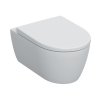 Geberit iCon Zestaw Toaleta WC 53x36 cm bez kołnierza + deska wolnoopadająca biała KeraTect 501.664.00.8