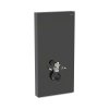 Geberit Monolith Plus Moduł sanitarny do WC wiszącej 101x48 cm szkło czarne/aluminium czarny chrom 131.222.SJ.7
