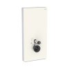 Geberit Monolith Plus Moduł sanitarny do WC wiszącej 101x48 cm szkło w kolorze szarym piaskowym/aluminium 131.222.JL.7